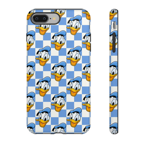 Blue Checkerboard Donald Resort Ready Cell Phone Tech Case