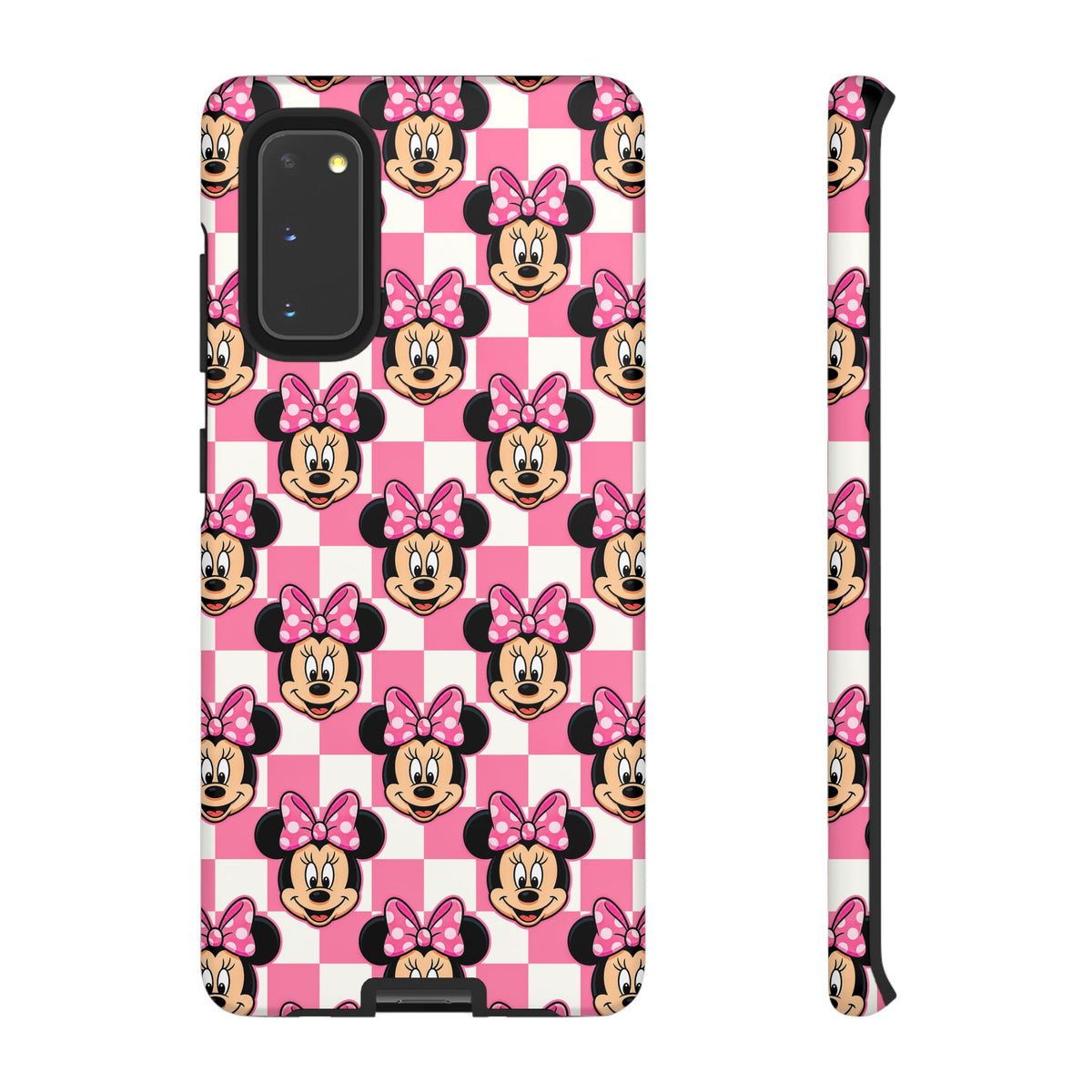 Pink Checkerboard Minnie Resort Ready Cell Phone Tech Case