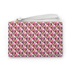 Pink Checkerboard Minnie Convertible Wristlet Clutch
