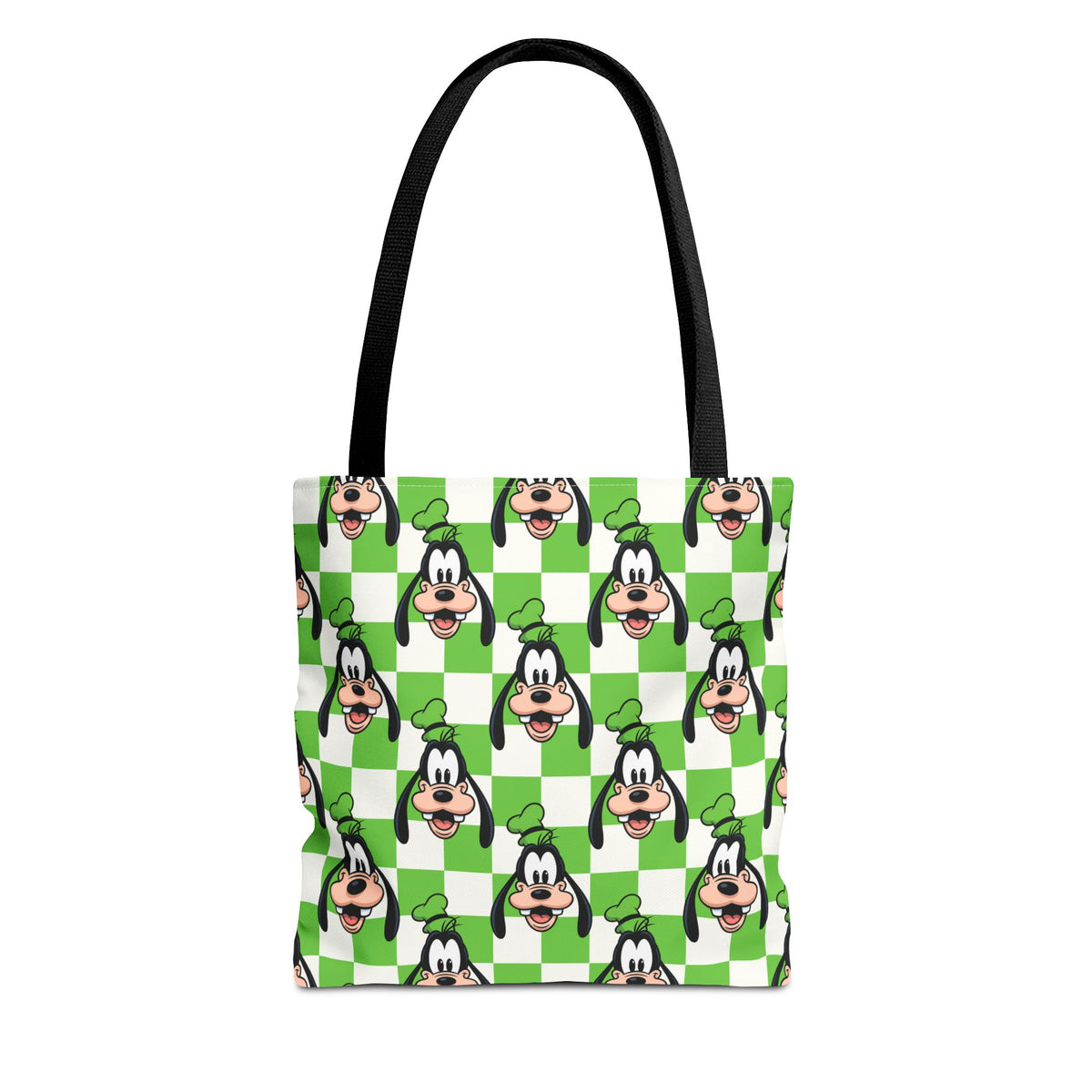 Green Checkerboard Goofy Tote Bag