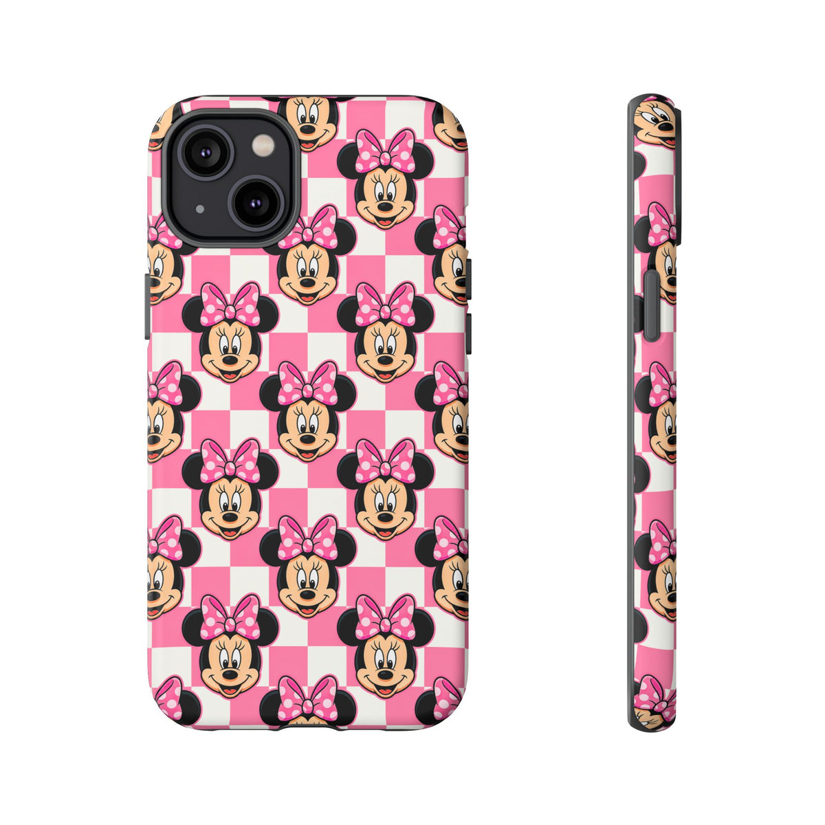 Pink Checkerboard Minnie Resort Ready Cell Phone Tech Case