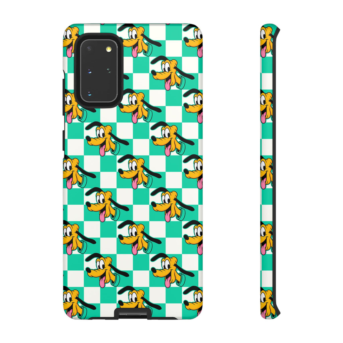 Teal Checkerboard Pluto Resort Ready Cell Phone Tech Case