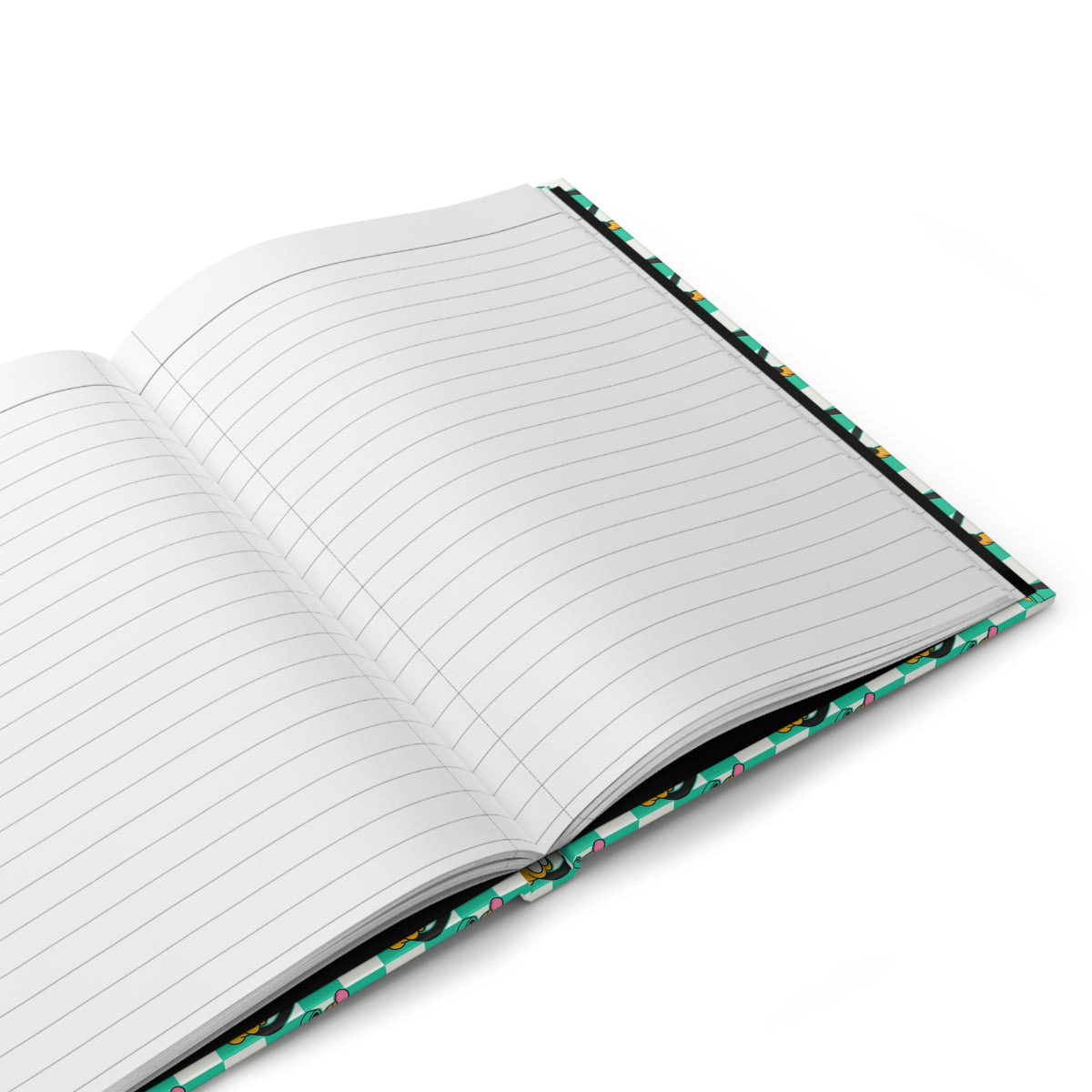 Teal Checkerboard Pluto Daily Magic Matte Hardcover Journal