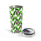 Green Checkerboard Goofy 20oz Tumbler