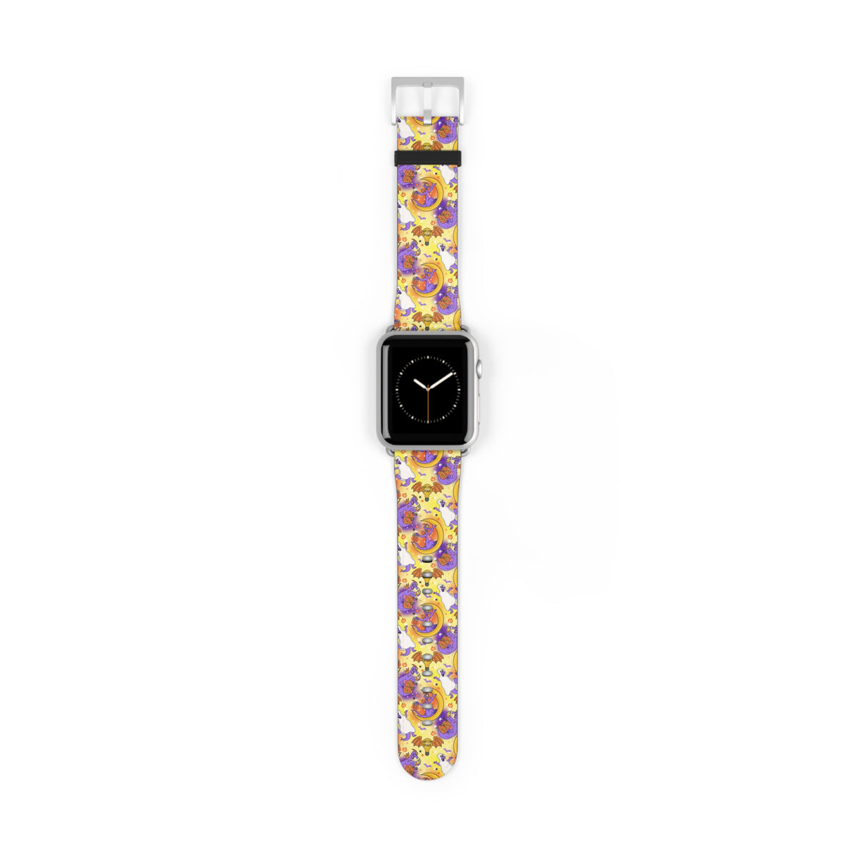 Figment on the Moon Yellow Whimsical Watch Band - Apple