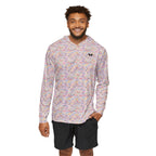 Character Autographs on Pink Hooded Sun Shirt