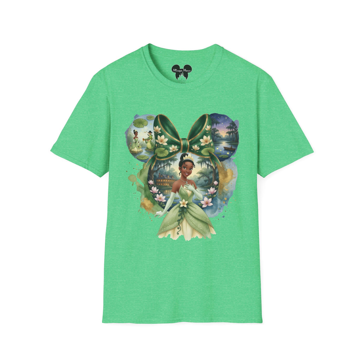 Disney Princess - Tiana's Bayou Waterlily Vignette Unisex Graphic Tee