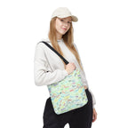 Character Autographs on Green Tote Bag