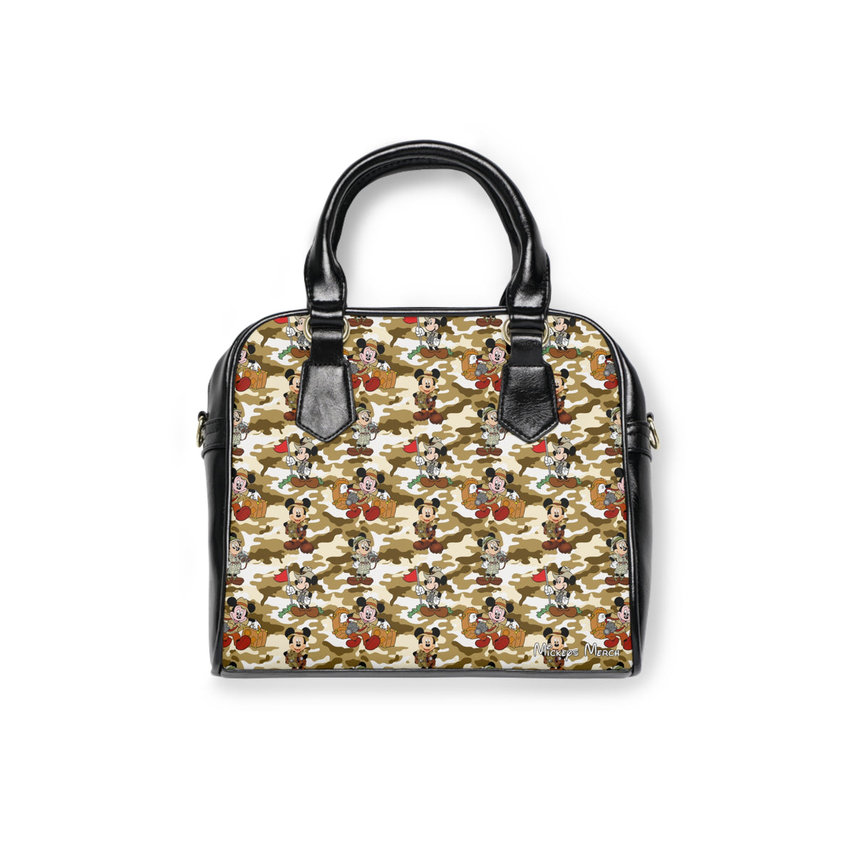Jungle Camo Mickey Shoulder Handbag