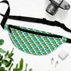 Teal Checkerboard Pluto Beach Club Fanny Pack