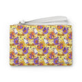 Figment on the Moon Yellow Convertible Wristlet Clutch