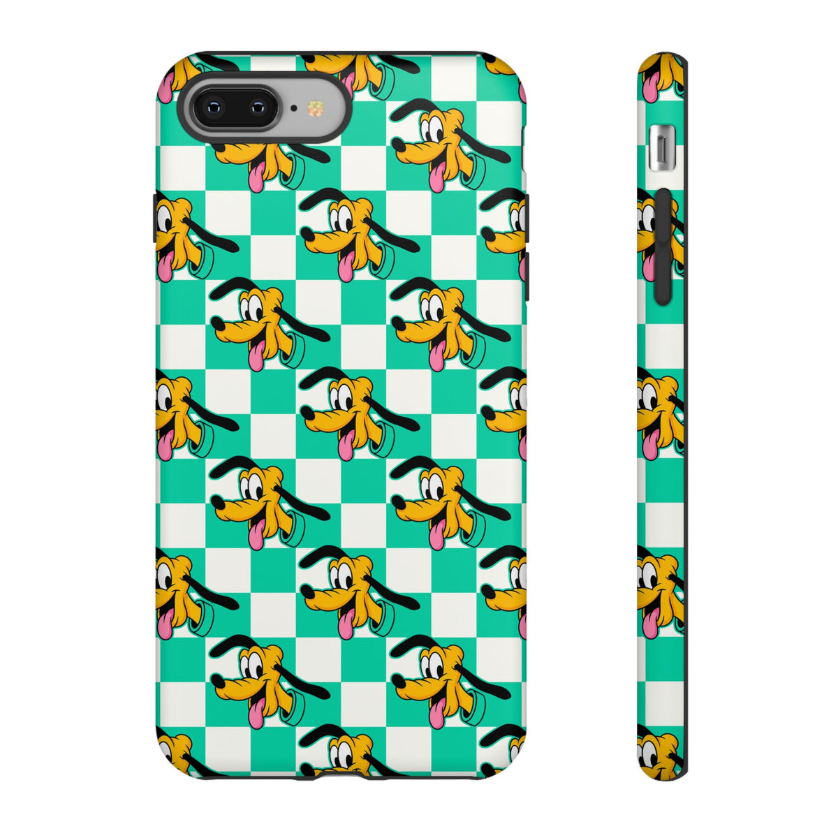 Teal Checkerboard Pluto Resort Ready Cell Phone Tech Case