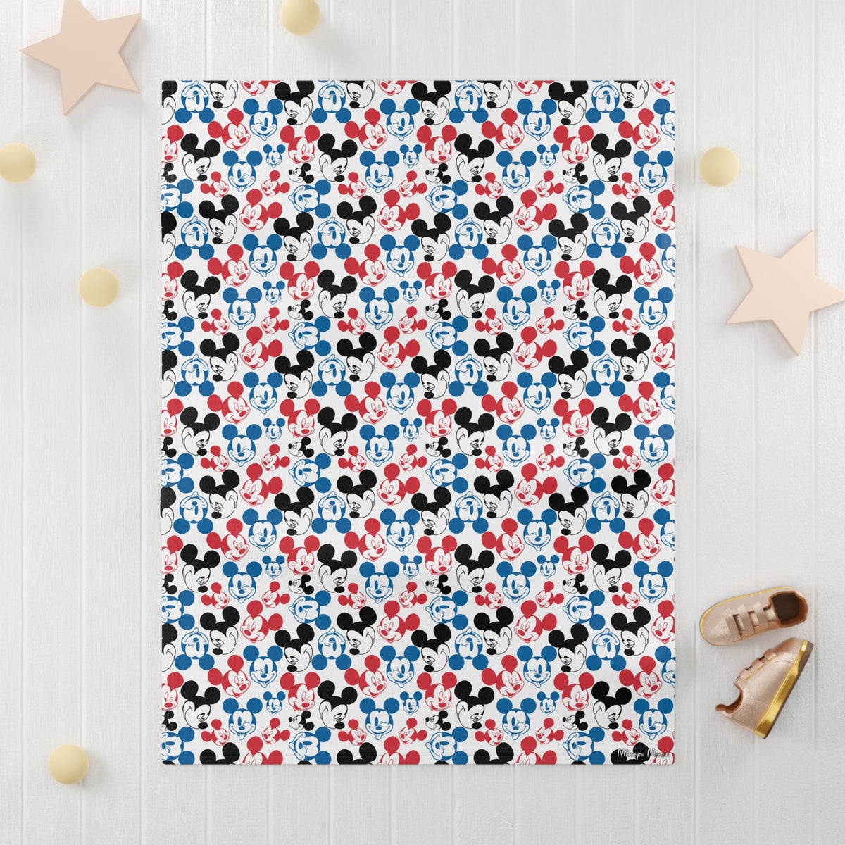 Emoji Mickey Happily Ever After Baby Blanket