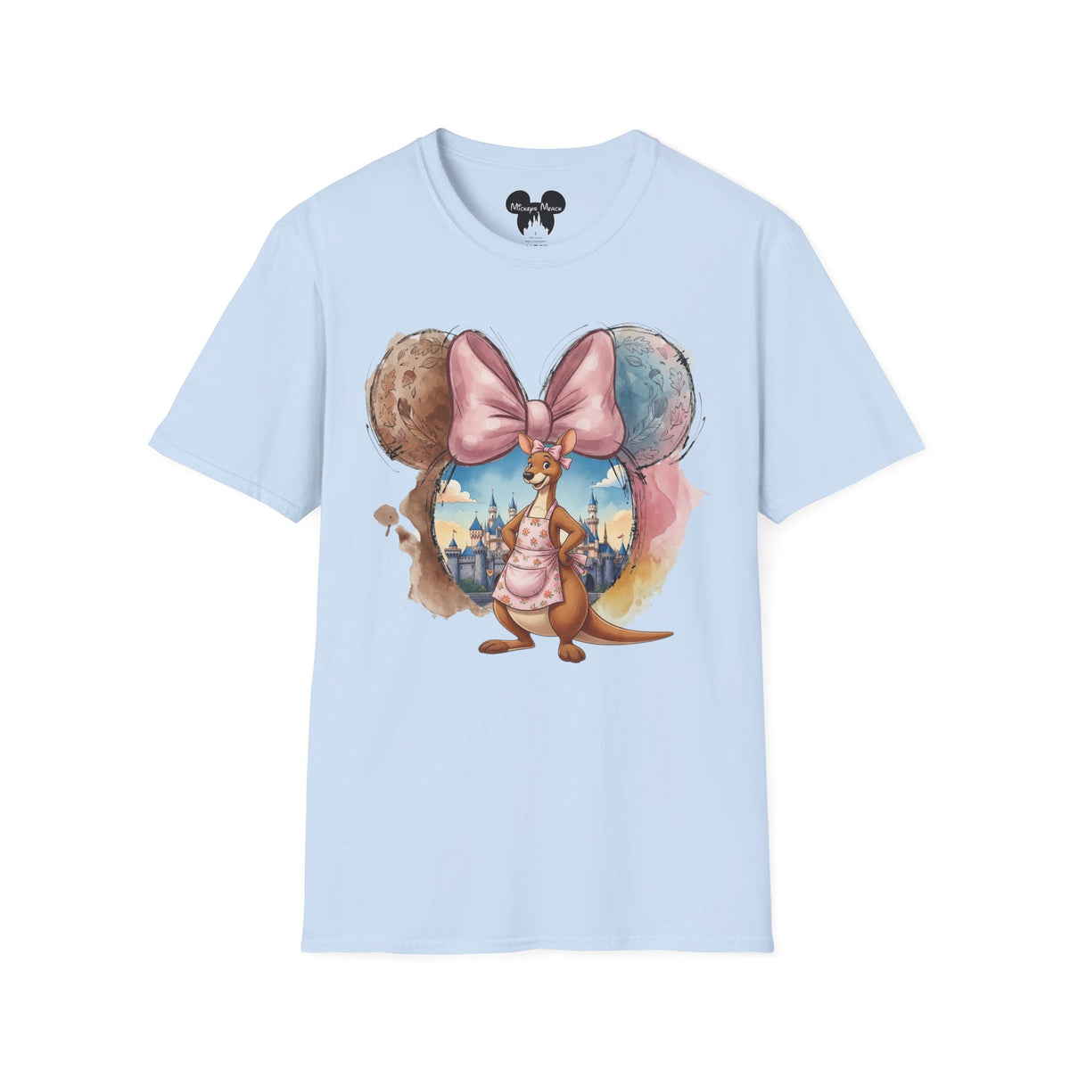 Winnie the Pooh - Kanga's Pastel Castle Vignette Unisex Graphic Tee