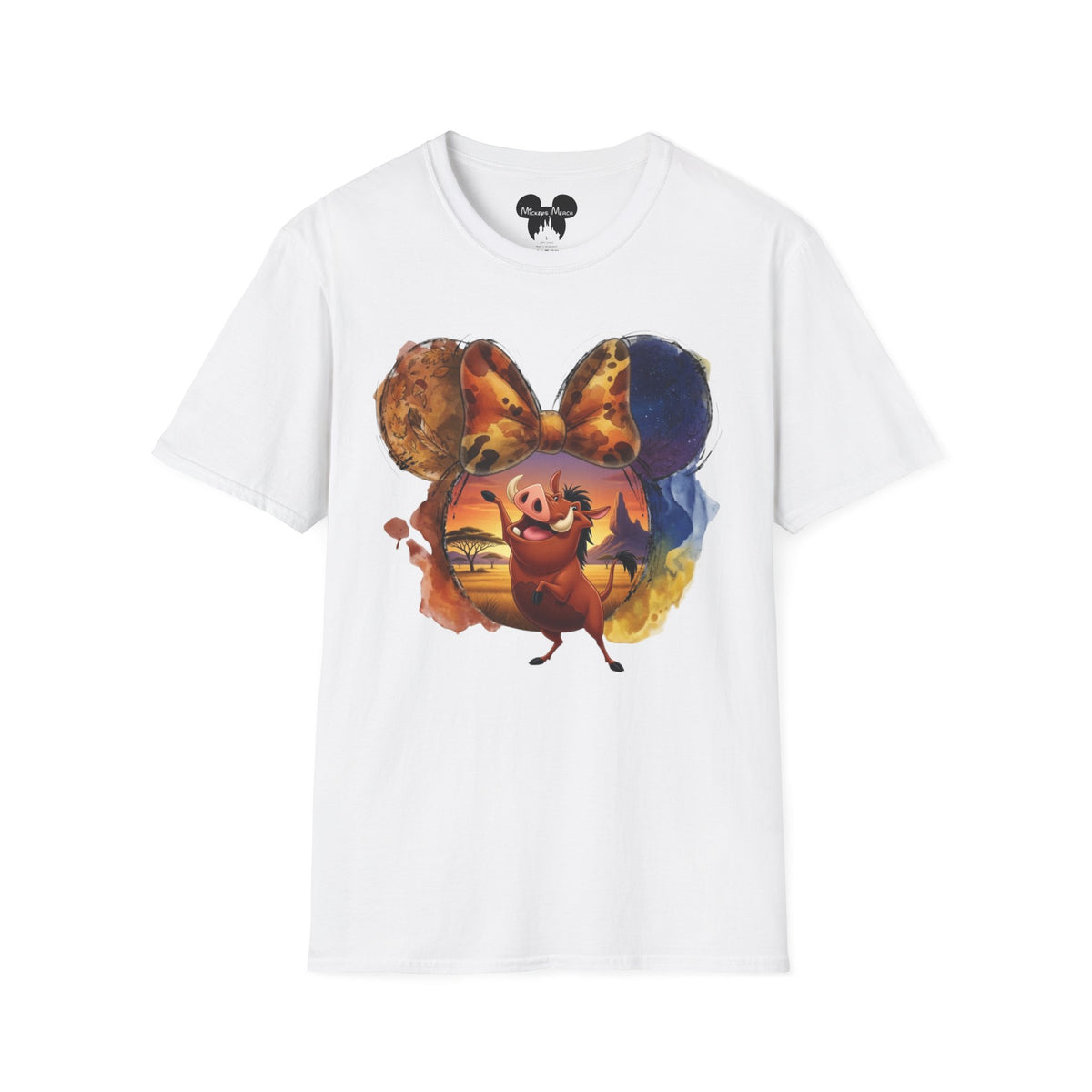 Lion King - Pumbaa's Savannah Spotted Vignette Unisex Graphic Tee