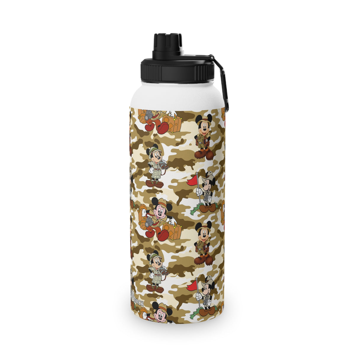 Jungle Camo Mickey Stainless Steel Water Bottle