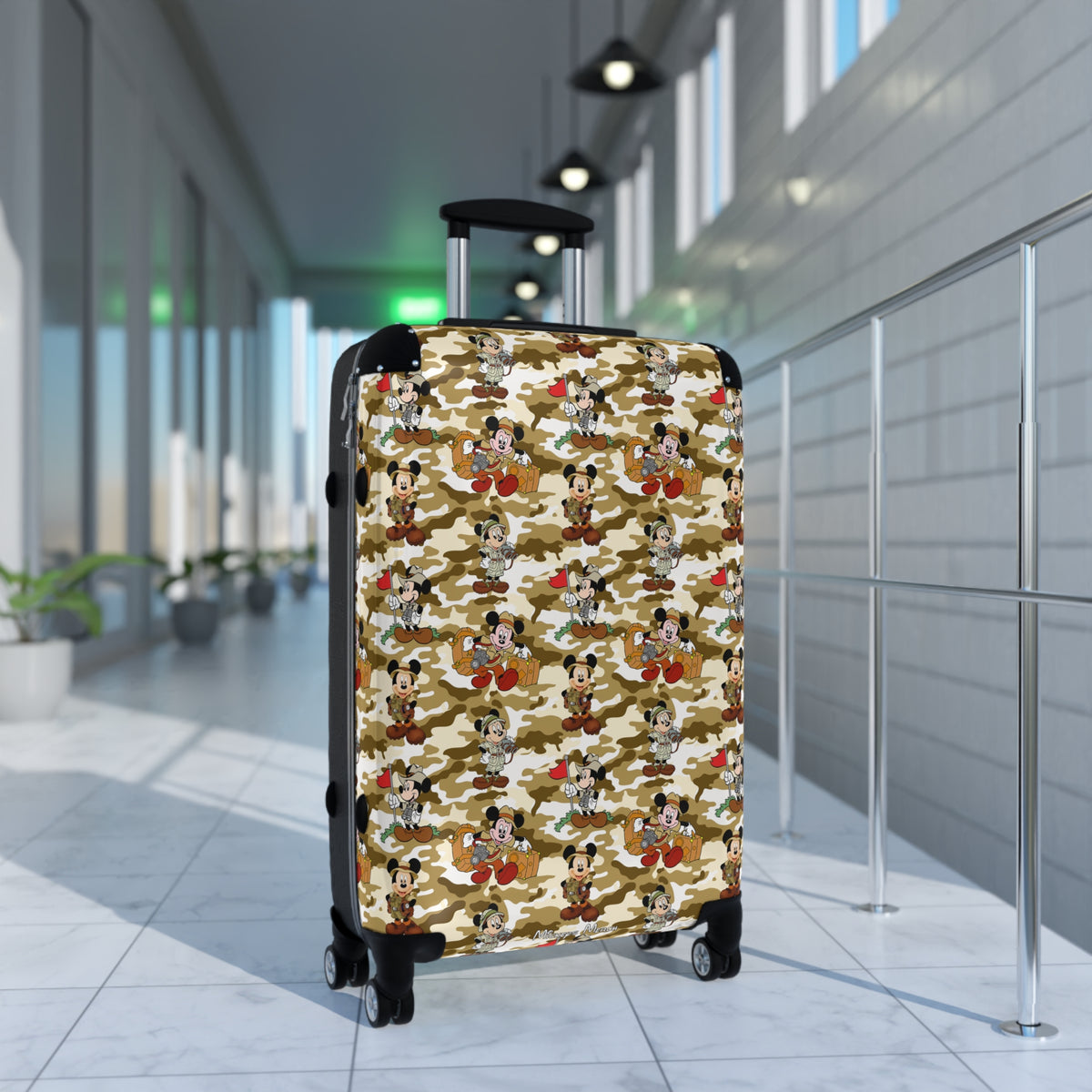 Jungle Camo Mickey Polycarbonate Suitcase