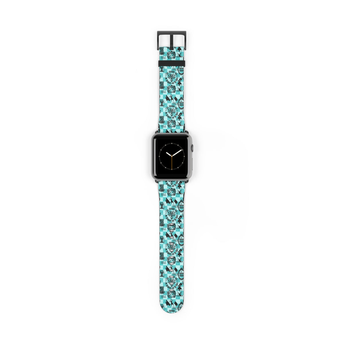 Haunted Mansion Icons Teal Whimsical Watch Band - Apple