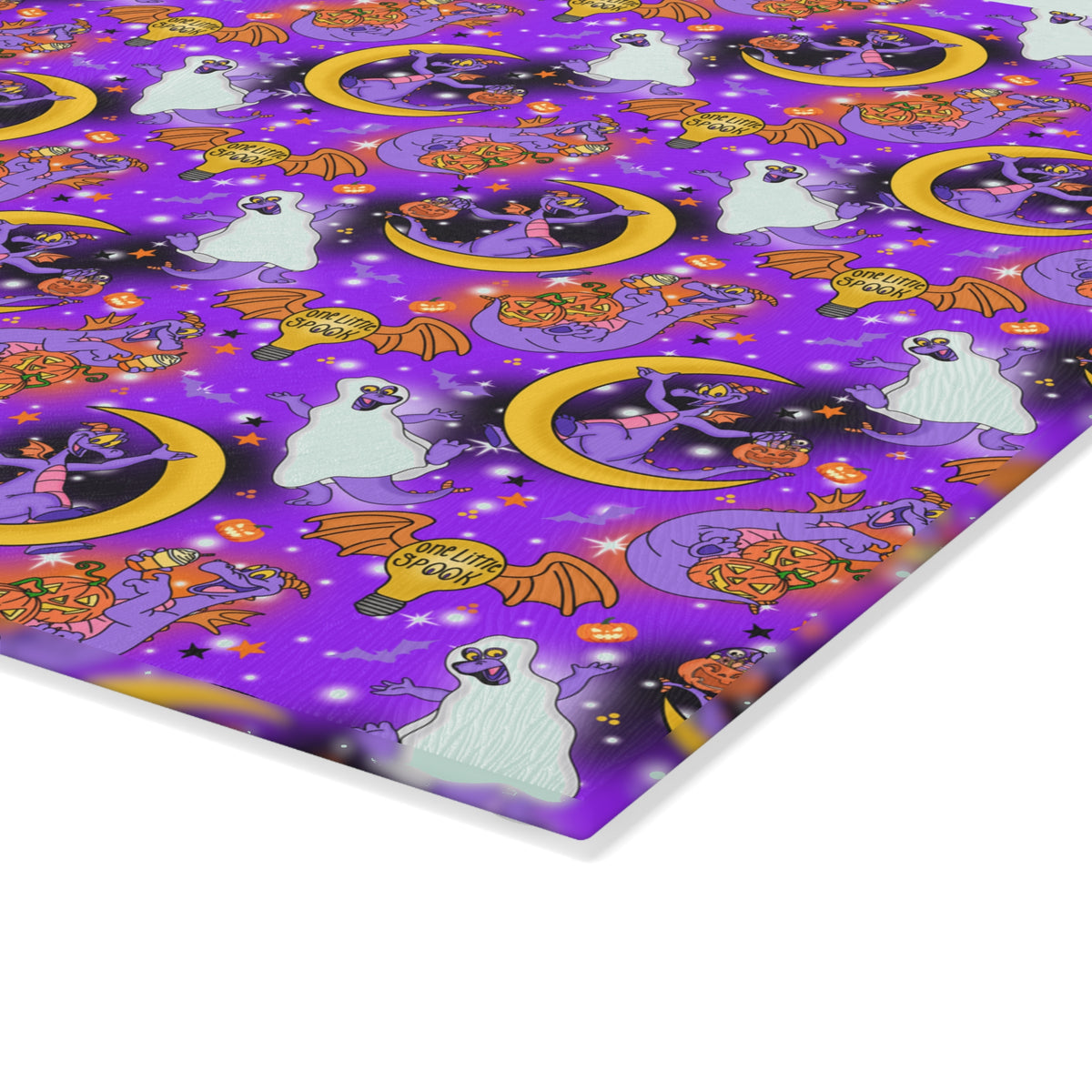 Figment on the Moon Purple Glass Cutting Board