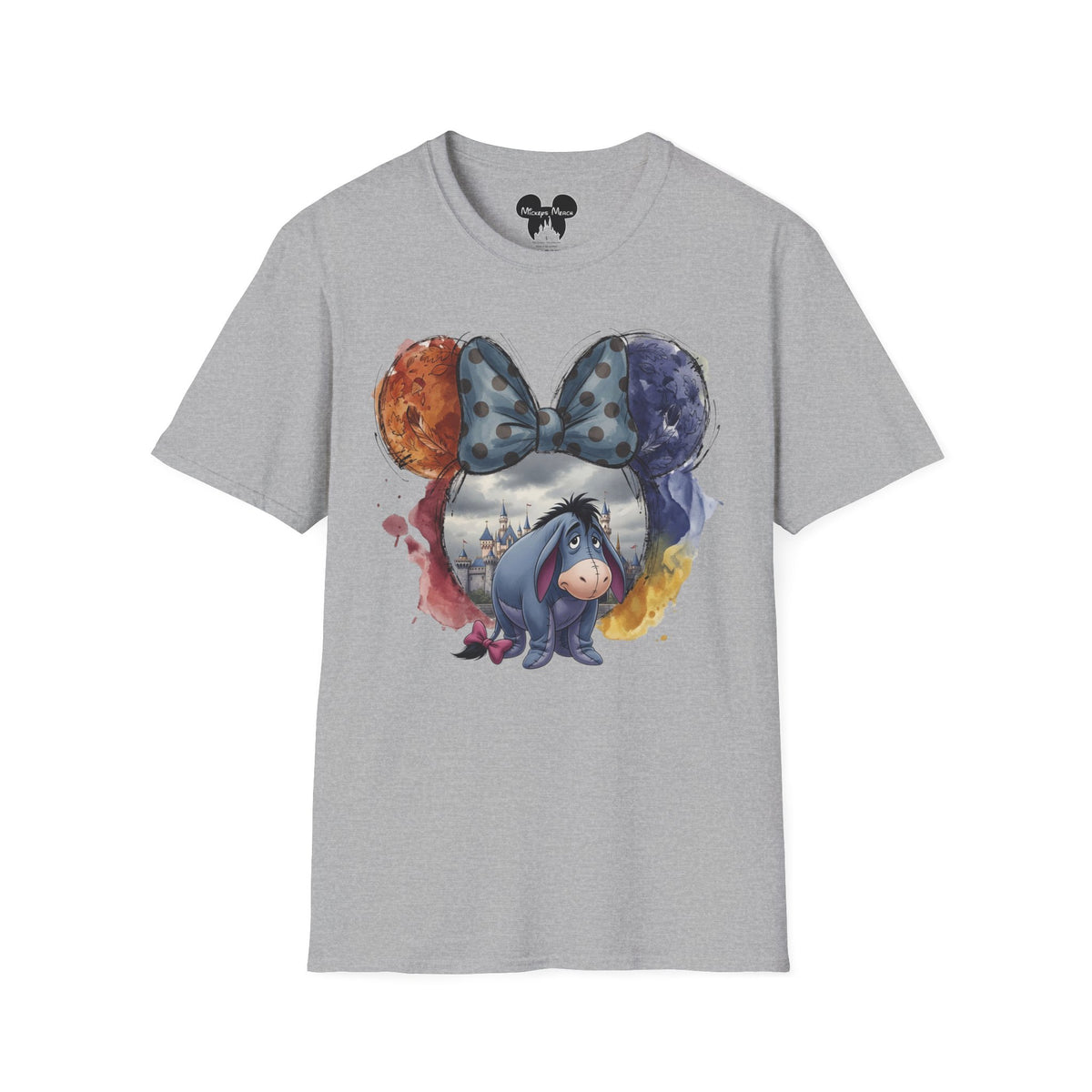 Winnie the Pooh - Eeyore's Polka Dot Bow Vignette Unisex Graphic Tee