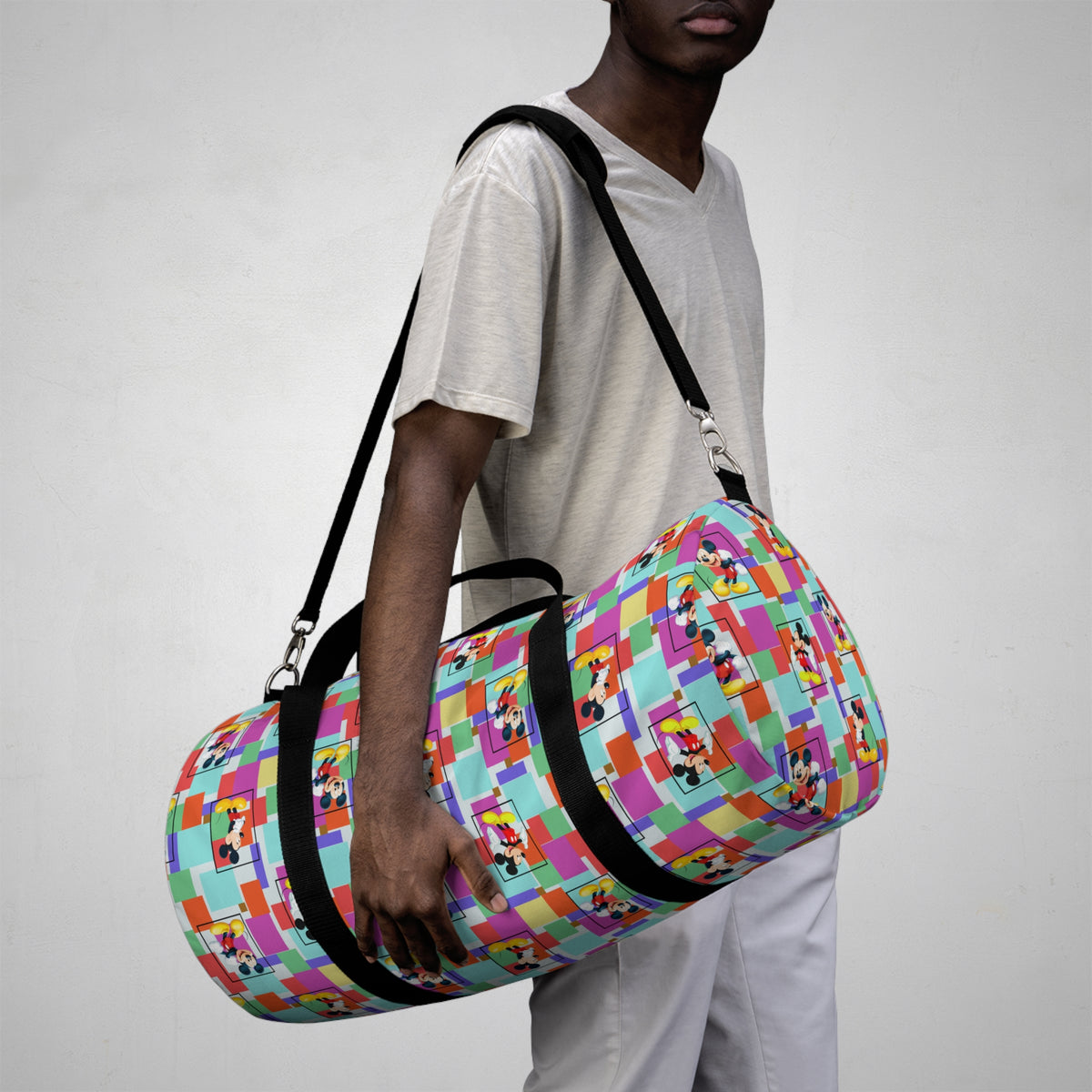 Colorblock Mickey Travel Duffel Bag