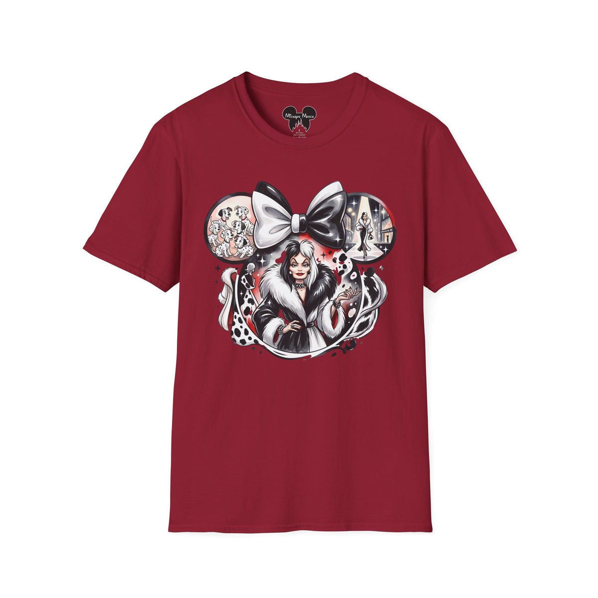 Disney Villains - Cruella's Spotted Couture Vignette Unisex Graphic Tee