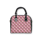 Pink Checkerboard Minnie Shoulder Handbag