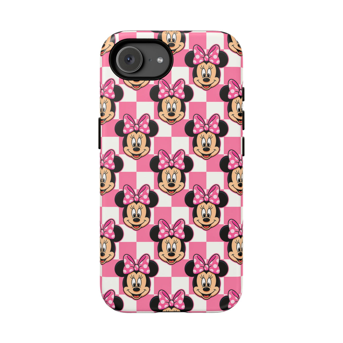 Pink Checkerboard Minnie Resort Ready Cell Phone Tech Case