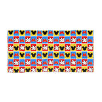 Checkerboard Mickey Hands Beach Towel