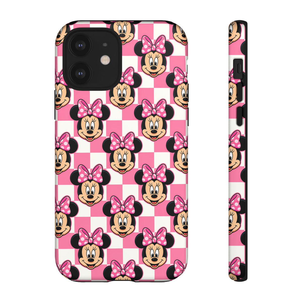 Pink Checkerboard Minnie Resort Ready Cell Phone Tech Case