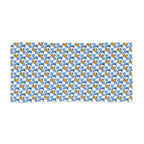 Blue Checkerboard Donald Beach Towel