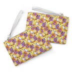 Figment on the Moon Yellow Convertible Wristlet Clutch
