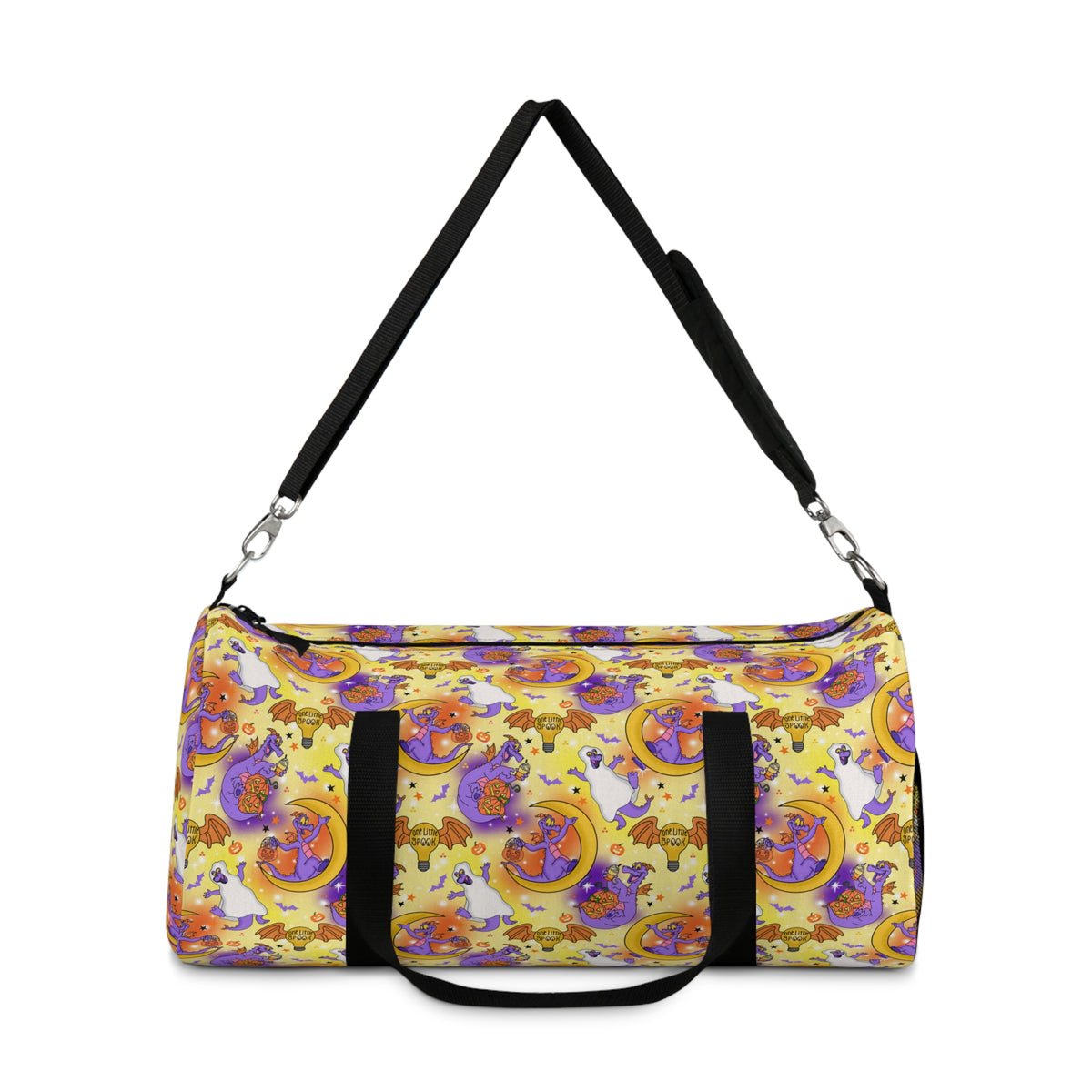 Figment on the Moon Yellow Travel Duffel Bag