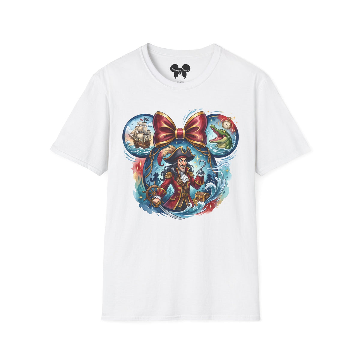 Disney Villains - Captain Hook's Neverland Vignette Unisex Graphic Tee