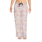 Character Autographs on Pink Women's Pajama Pants