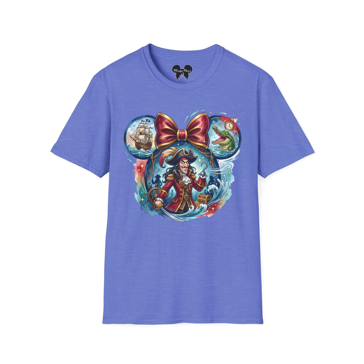 Disney Villains - Captain Hook's Neverland Vignette Unisex Graphic Tee