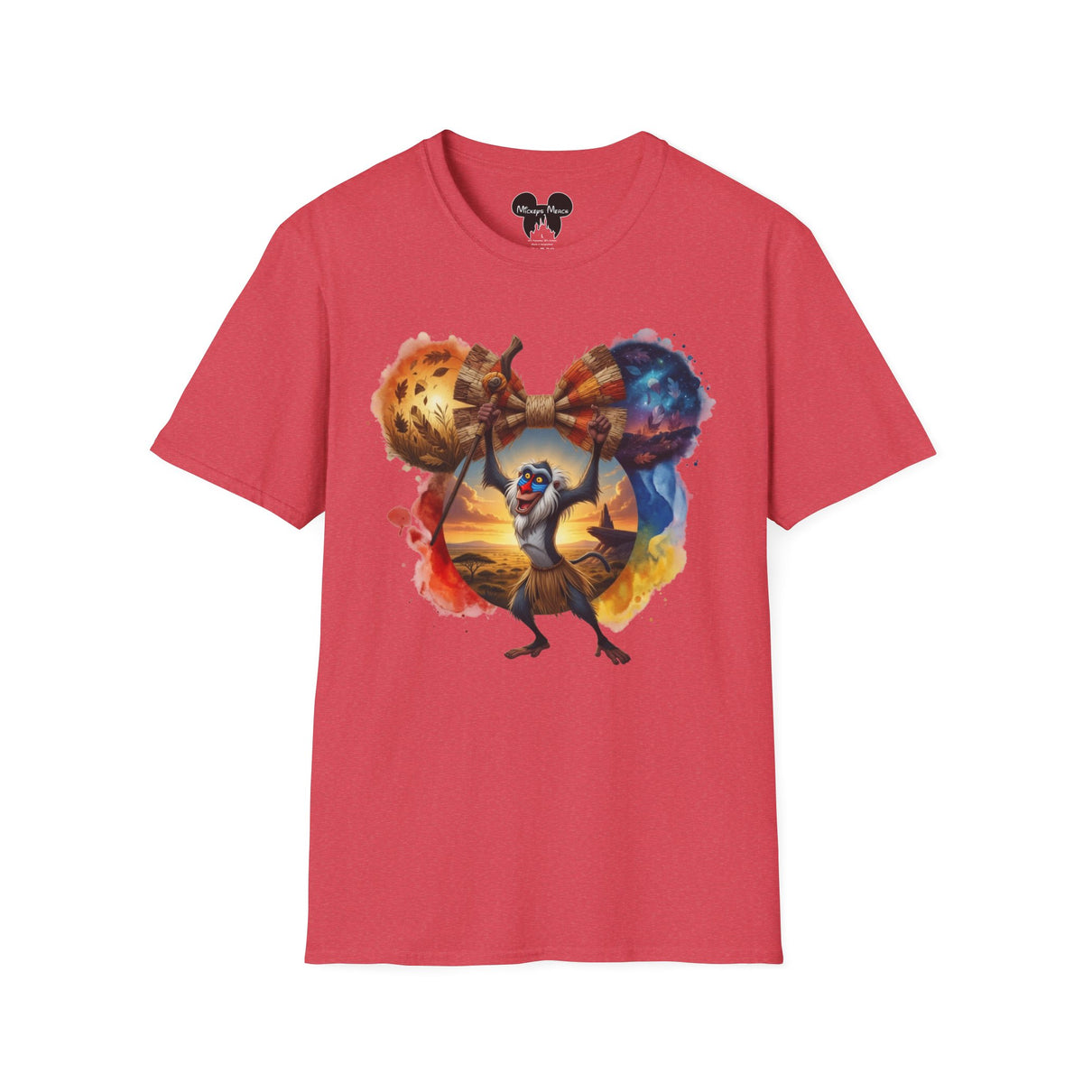 Lion King - Rafiki's Straw Savannah Vignette Unisex Graphic Tee