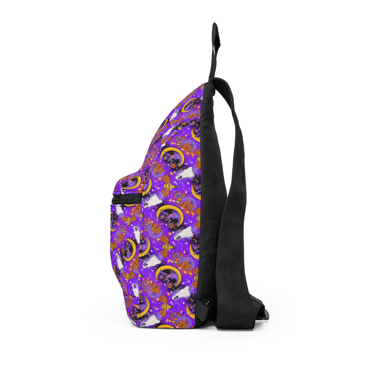 Figment on the Moon Purple Crossbody Sling Bag