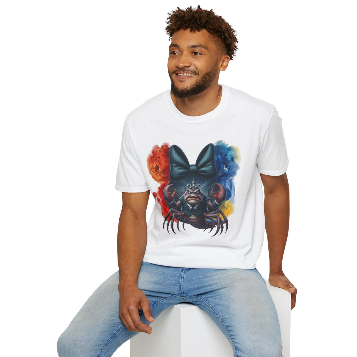Monsters Inc - Mr. Waternoose's Pinstripe Scare Vignette Unisex Graphic Tee