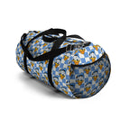 Blue Checkerboard Donald Travel Duffel Bag