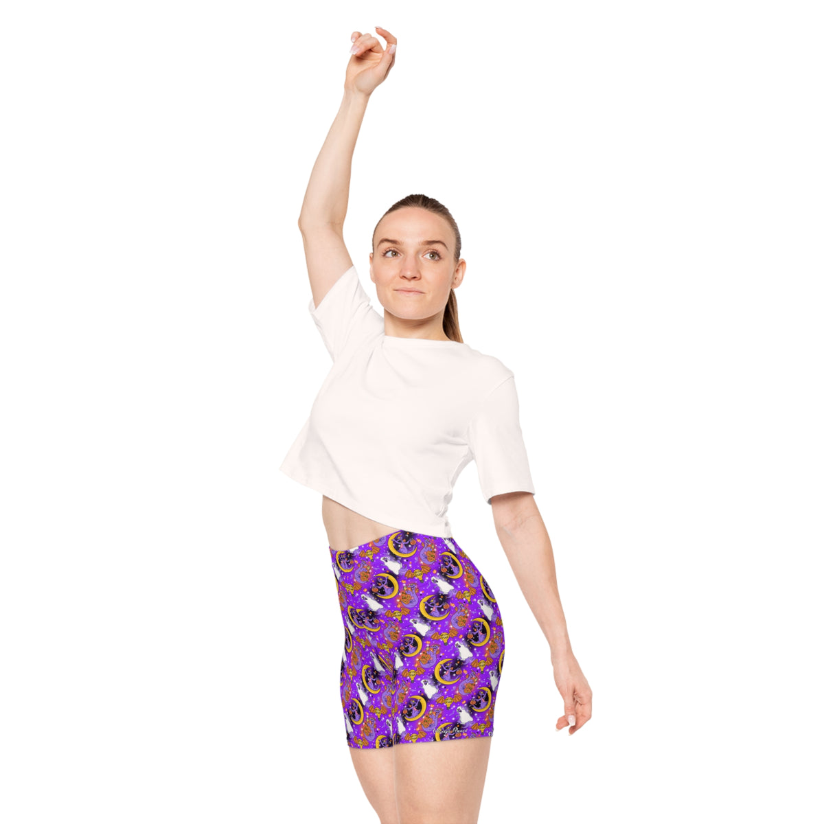 Figment on the Moon Purple Bike Shorts