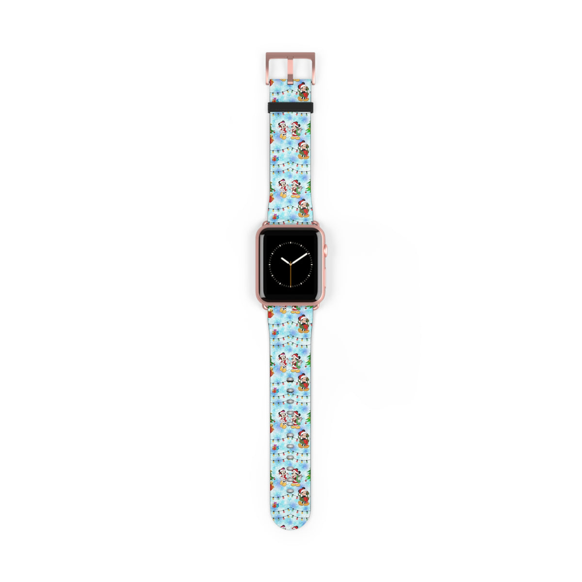 Christmas Candy Cane Wishes Whimsical Watch Band - Apple