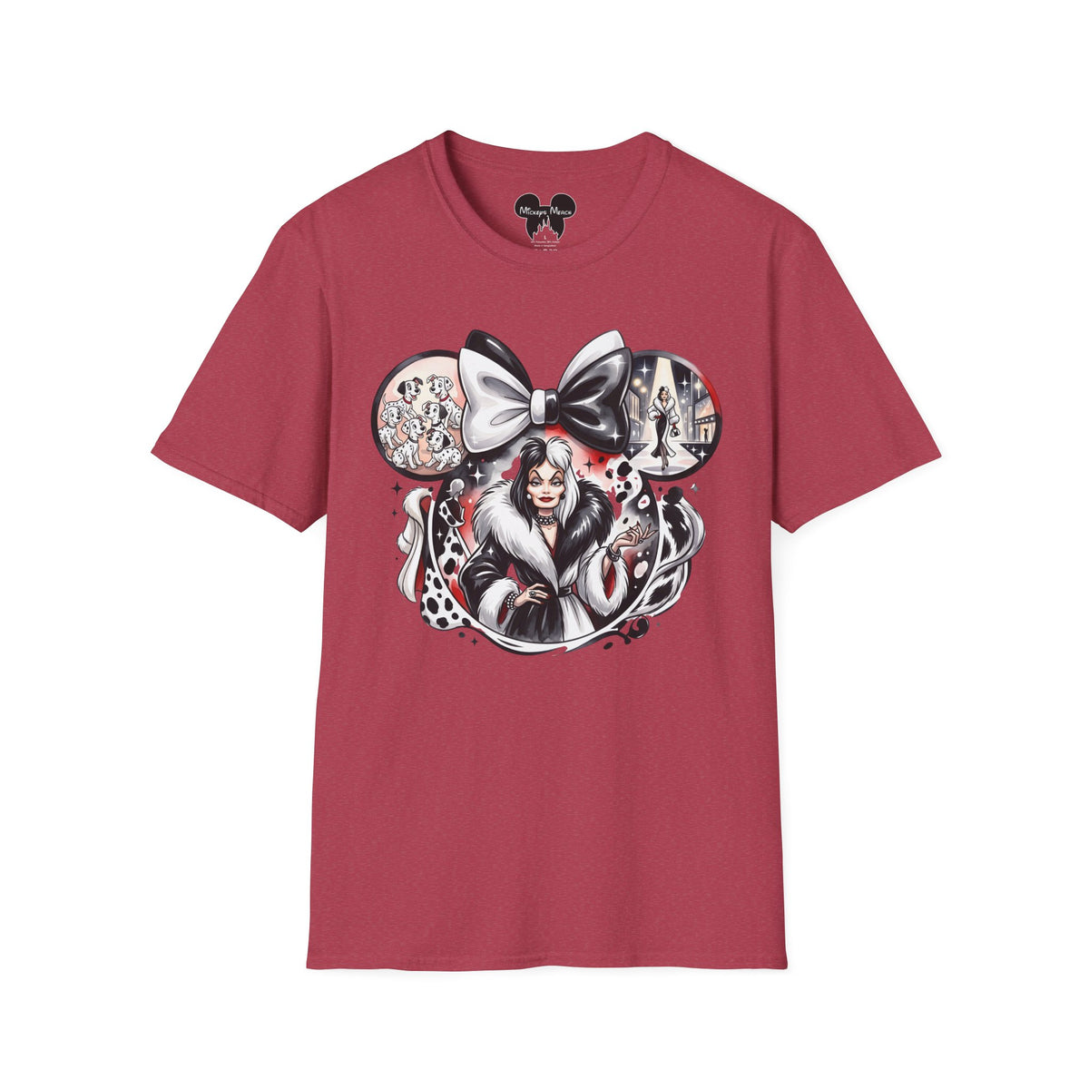 Disney Villains - Cruella's Spotted Couture Vignette Unisex Graphic Tee