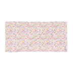 Character Autographs on Pink Beach Towel