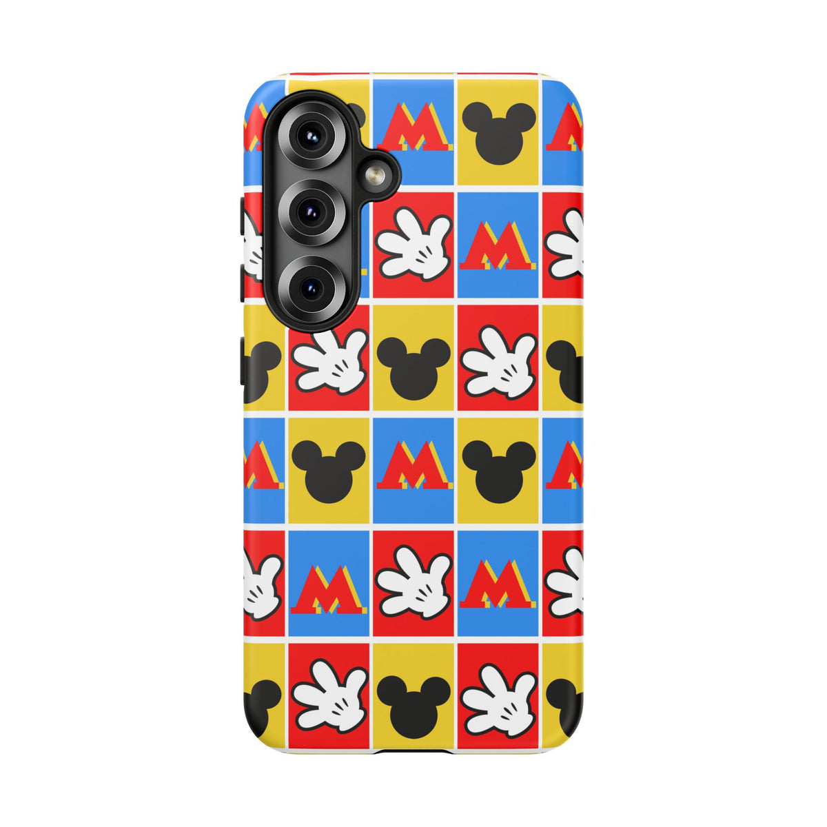 Checkerboard Mickey Hands Resort Ready Cell Phone Tech Case