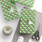 Green Checkerboard Goofy Wrapping Paper Roll