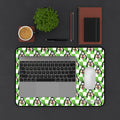 Green Checkerboard Goofy Stateroom Desk Mat