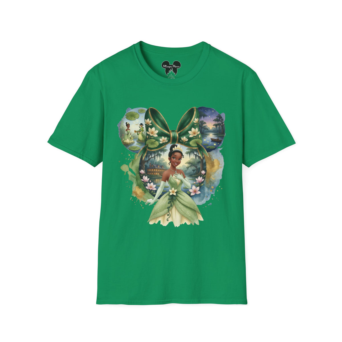 Disney Princess - Tiana's Bayou Waterlily Vignette Unisex Graphic Tee