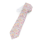 Character Autographs on Pink Mens Necktie