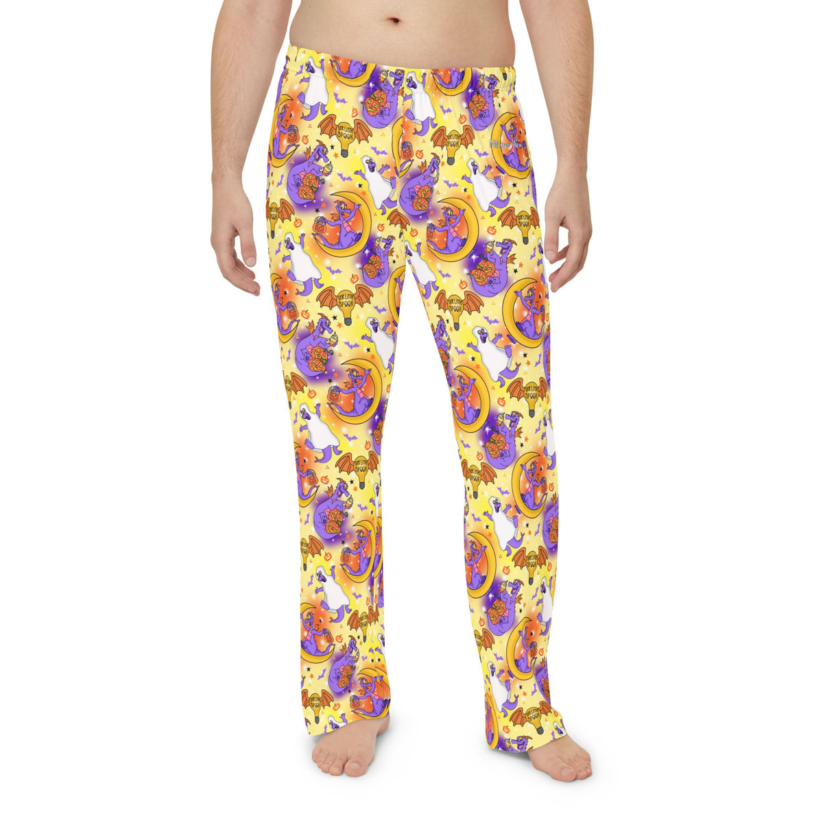 Figment on the Moon Yellow Men's Pajama Pants